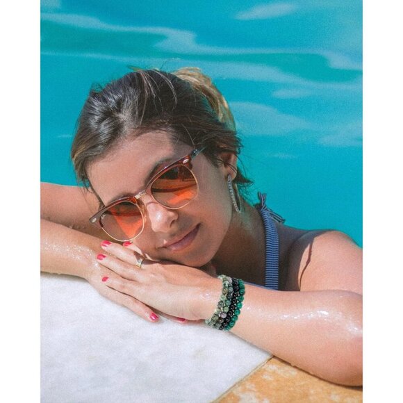 5PCS Semi-Precious Gemstone Bracelet - Healing Crystal Stone Beaded - Picture 5 of 6